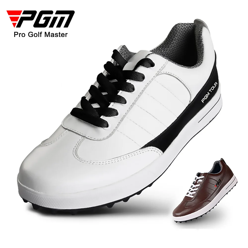 PGM Men's Leather Spikeless Golf Shoes Non-Slip Breathable Lace-Up British Casual Sneakers XZ037
PGM Men's Leather Spikeless Golf Shoes Non-Slip Breathable Lace-Up British Casual Sneakers XZ037
