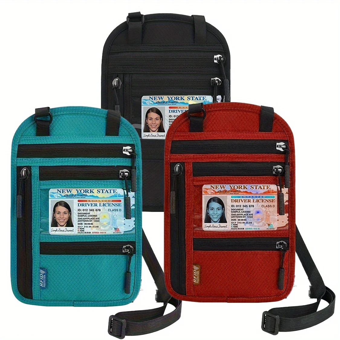 Travel Passport Holder Adjustable Neck Strap Versatile Crossbody Bag Durable Nylon with Anti-theft Lining bag
Travel Passport Holder Adjustable Neck Strap Versatile Crossbody Bag Durable Nylon with Anti-theft Lining bag