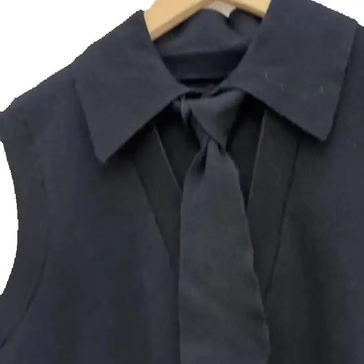 Spring/Fall Women Tie Turn-down Collar Sleeveless Solid Knit Vest Loose Soft Casual Fashon Knitwear Pullover
Spring/Fall Women Tie Turn-down Collar Sleeveless Solid Knit Vest Loose Soft Casual Fashon Knitwear Pullover