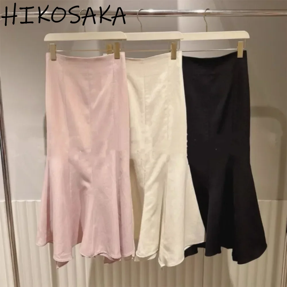 Japan Style Simple Fishtail Skirts High Waist Package Hip Trumpet Jupe Solid Elegant Temperament Falda Spring Summer Ropa Mujer
Japan Style Simple Fishtail Skirts High Waist Package Hip Trumpet Jupe Solid Elegant Temperament Falda Spring Summer Ropa Mujer