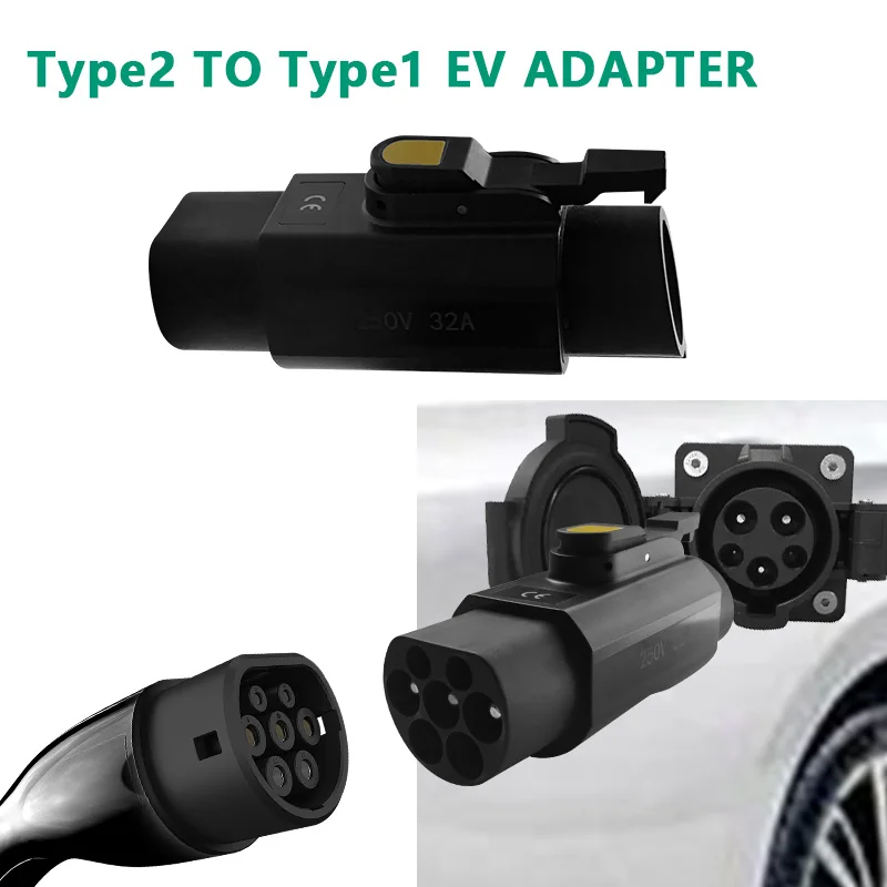 New 7KW 220V 32A Portable EV Charger Adapter Type2 to J1772 Type1 Adapter with Charging Gun for Type1 EV Cars
New 7KW 220V 32A Portable EV Charger Adapter Type2 to J1772 Type1 Adapter with Charging Gun for Type1 EV Cars