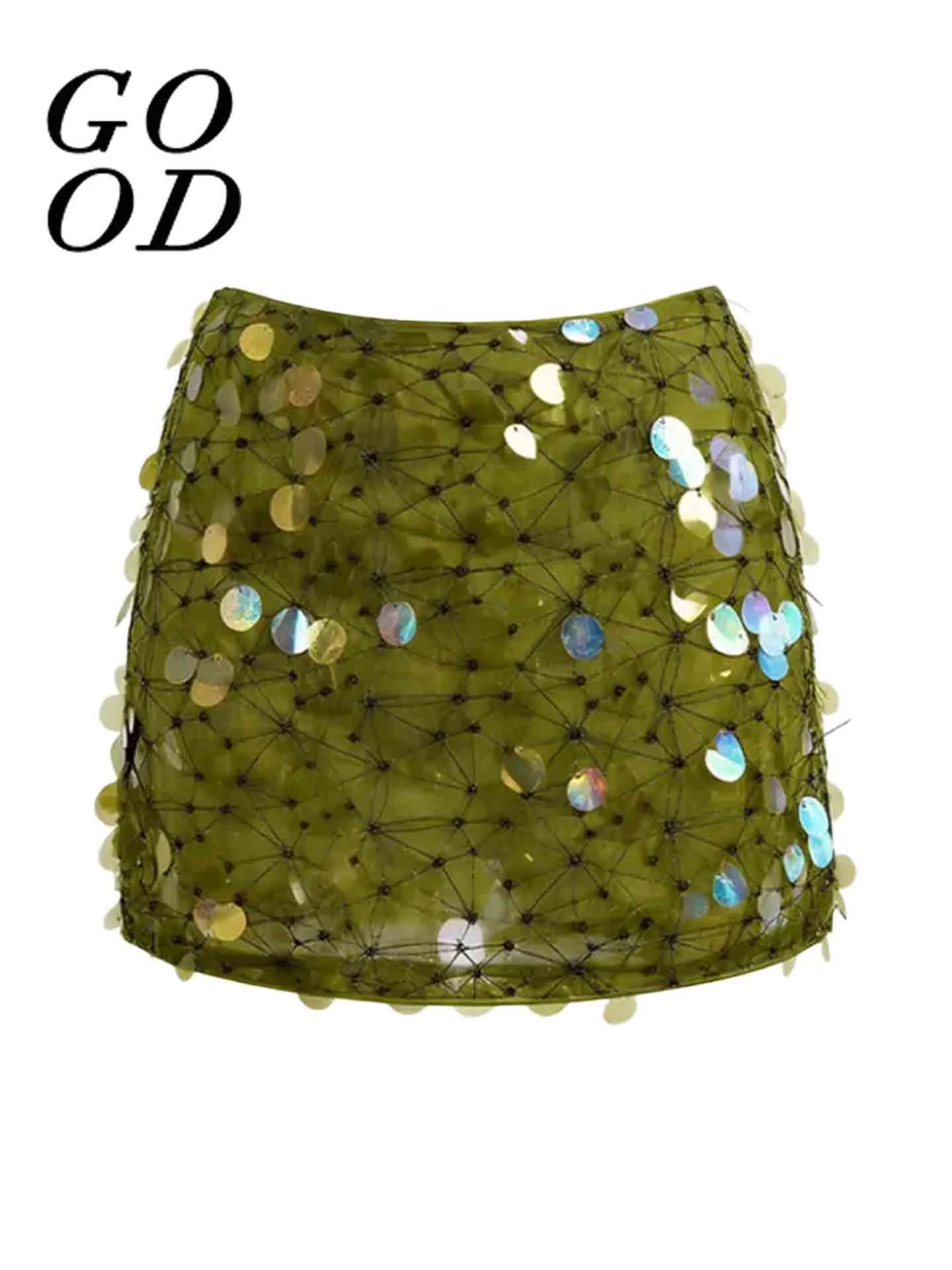 Good Green Fog Star Summer Versatile Design Heavy Work Halter Bright Spots High Waist Slim A-Line Skirt for Women
Good Green Fog Star Summer Versatile Design Heavy Work Halter Bright Spots High Waist Slim A-Line Skirt for Women