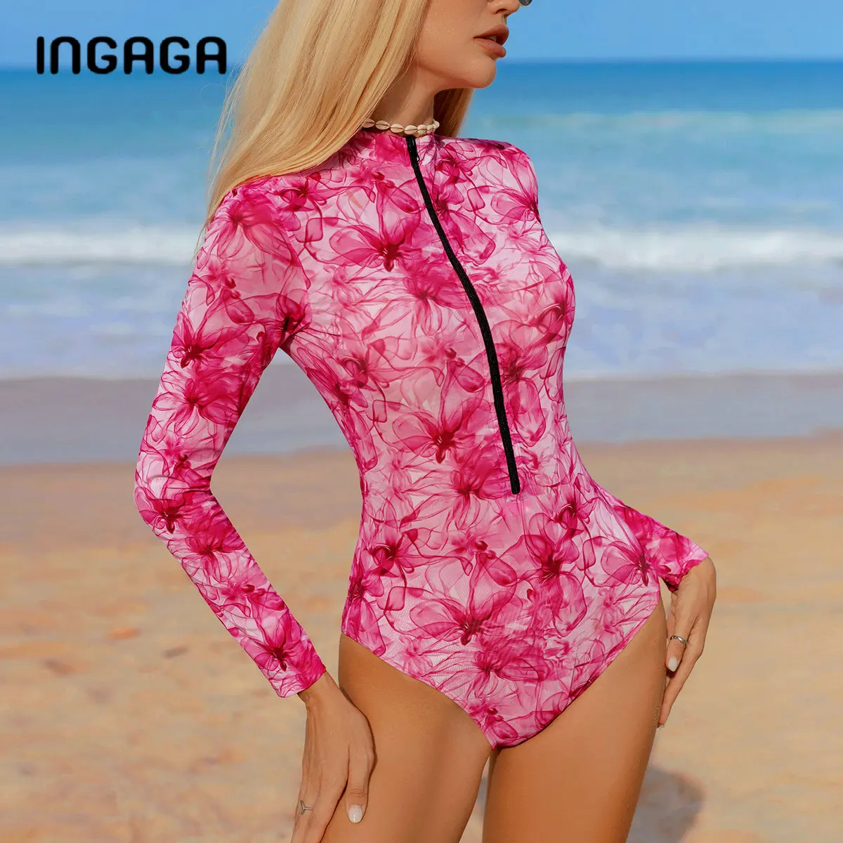 Sexy Transparent Mesh Swimsuits One Piece Women Smart Russian Swimwear with Long Sleeve Swimming Beach Outfit Large Size
Sexy Transparent Mesh Swimsuits One Piece Women Smart Russian Swimwear with Long Sleeve Swimming Beach Outfit Large Size