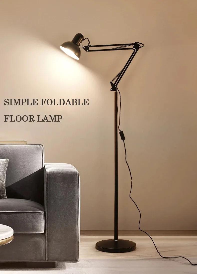 Modern minimalist floor lamp black white iron three-color lighting button control living room ambient lighting photography light
Modern minimalist floor lamp black white iron three-color lighting button control living room ambient lighting photography light