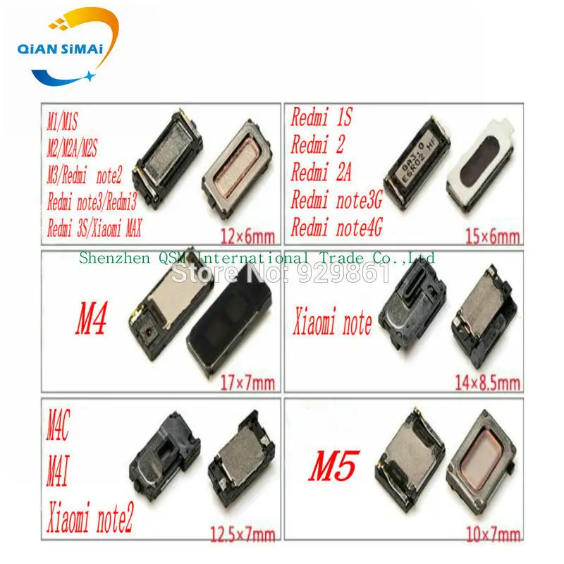 New Earpiece Speaker for Xiaomi 1 1S 2 2S 2A 3 4 Mi4C 4I 5 note 2,Redmi 1S 2A 3 3s note note 3G note4G
New Earpiece Speaker for Xiaomi 1 1S 2 2S 2A 3 4 Mi4C 4I 5 note 2,Redmi 1S 2A 3 3s note note 3G note4G