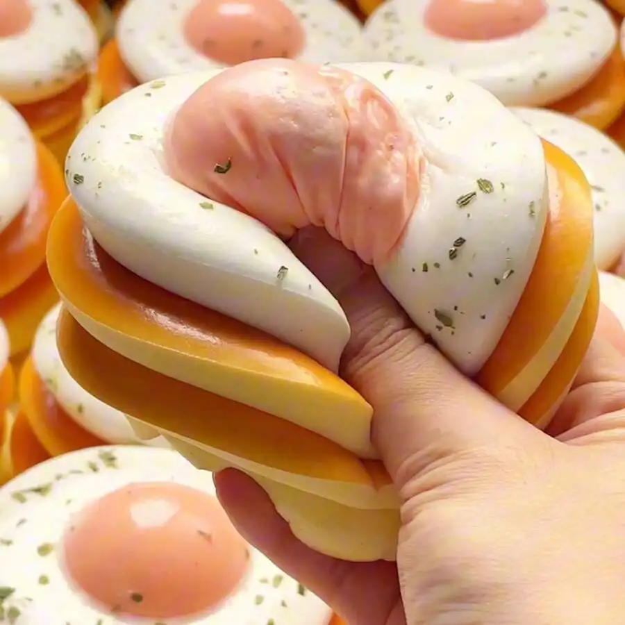 1pc Fried Egg Toast Squishy Toy, Stress Relief Squishies Cake Food Model, Slow Rebound Perfect Gift For Festival, Birthday, Interesting Gift For Children
1pc Fried Egg Toast Squishy Toy, Stress Relief Squishies Cake Food Model, Slow Rebound Perfect Gift For Festival, Birthday, Interesting Gift For Children