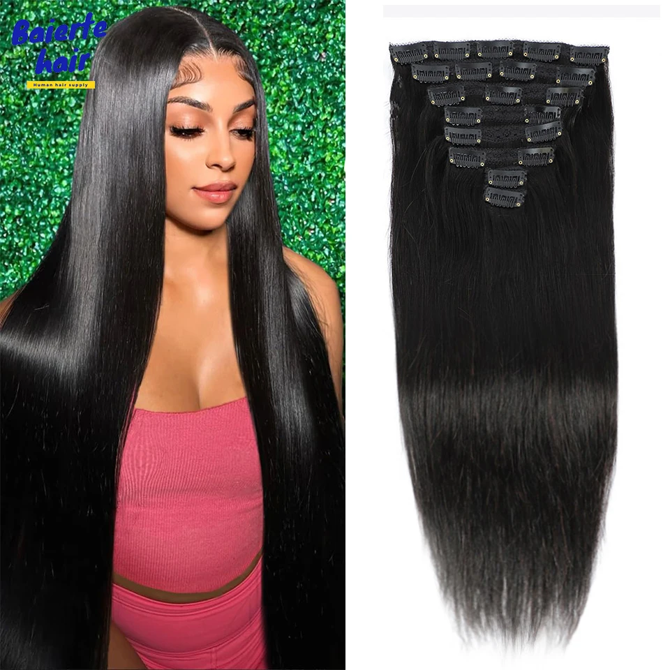 Invisible Seamless Straight Clip ins Human Hair Extensions Straight Virgin Human Hair Extensions for Women 8pcs with 20 Clips
Invisible Seamless Straight Clip ins Human Hair Extensions Straight Virgin Human Hair Extensions for Women 8pcs with 20 Clips