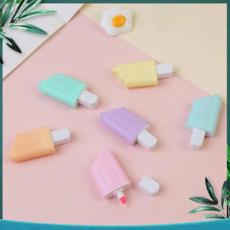 6 PCS Kawaii Highlighter Pens Neon Color Markers As Shown Bright Drawing Pens, Cartoon Ice-Cream Shaped
6 PCS Kawaii Highlighter Pens Neon Color Markers As Shown Bright Drawing Pens, Cartoon Ice-Cream Shaped