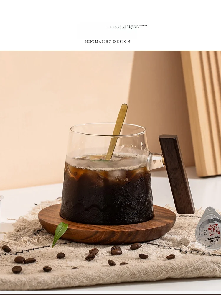 Tlife Heat Resistant Glass Coffee Cup Creative mat Sle Transparent Water Cup Simple Design High Quali round ape Cup
Tlife Heat Resistant Glass Coffee Cup Creative mat Sle Transparent Water Cup Simple Design High Quali round ape Cup