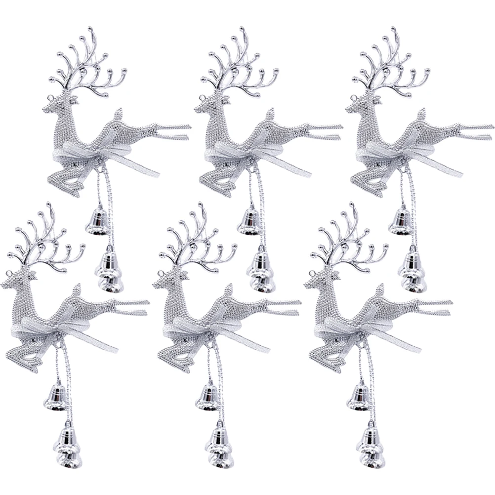 6 Pcs Christmas Supplies naments Reindeer Christmas naments Silver Lightweight Compact Home Party Xmas Decorations
6 Pcs Christmas Supplies naments Reindeer Christmas naments Silver Lightweight Compact Home Party Xmas Decorations