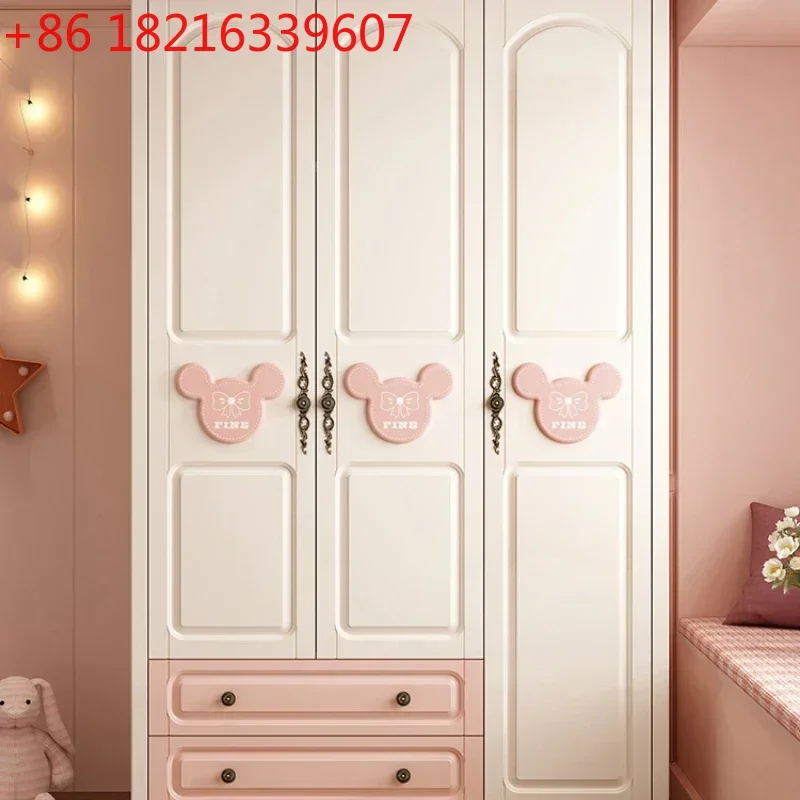 YAO Children's Wardrobe Home Bedroom Cabinet Wood Foot Two Doors Three Doors Vertical Hinged Door Girls Pink
YAO Children's Wardrobe Home Bedroom Cabinet Wood Foot Two Doors Three Doors Vertical Hinged Door Girls Pink