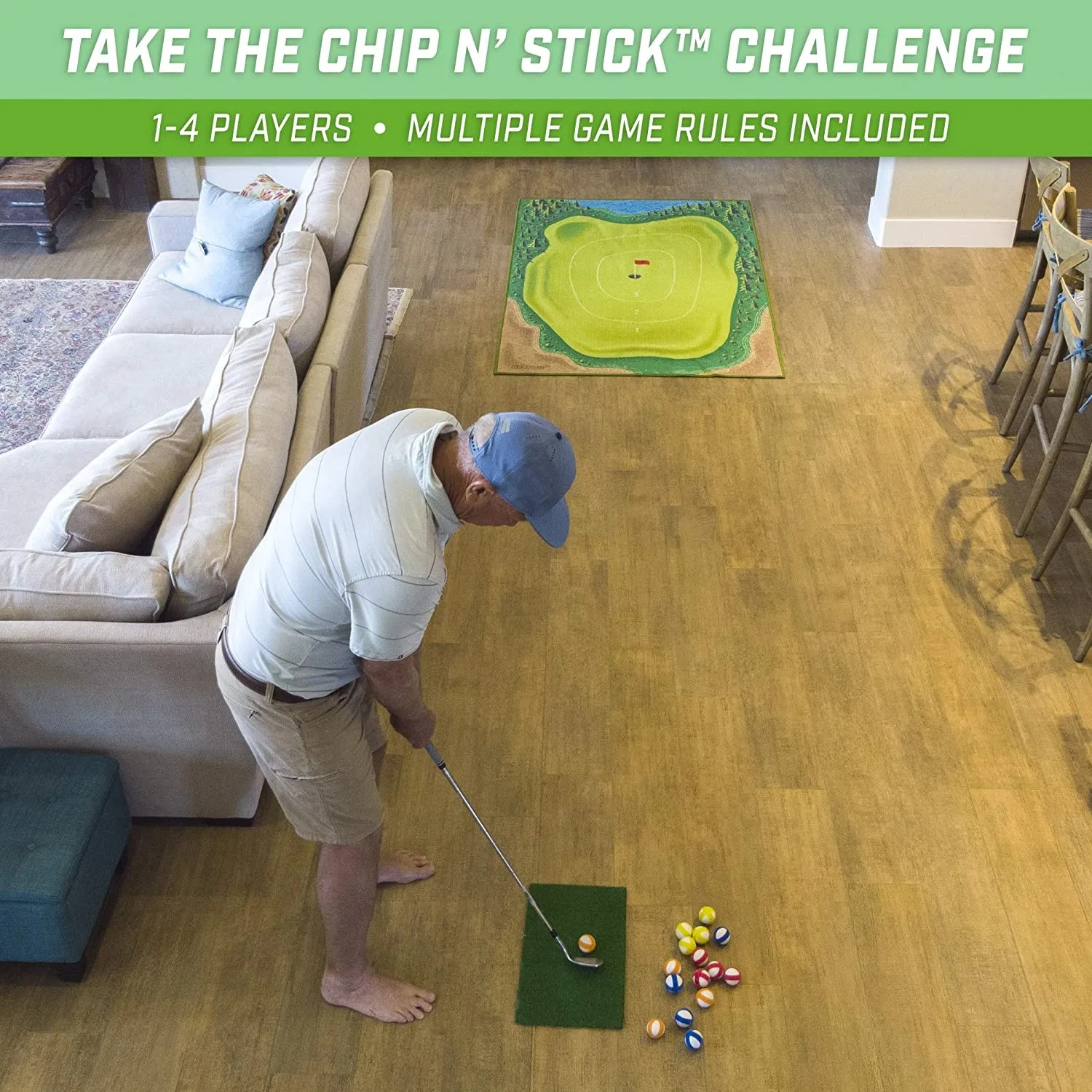 Golf Training Strike Pad Leisure Golf Game Set Indoor Outdoor Golf Hitting Pad Household Portable Golf Game Practice Mat
Golf Training Strike Pad Leisure Golf Game Set Indoor Outdoor Golf Hitting Pad Household Portable Golf Game Practice Mat