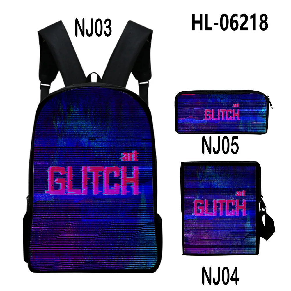 Creative Popular glitch art 3D Print 3pcs/Set pupil School Bags Laptop Daypack Backpack Inclined shoulder bag Pencil Case
Creative Popular glitch art 3D Print 3pcs/Set pupil School Bags Laptop Daypack Backpack Inclined shoulder bag Pencil Case