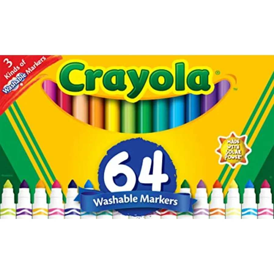 Washable Broad Line Marker Variety Set 64ct,Teacher School Supplies for Toddlers and,Ultra-Clean, Window, and Gel FX Markers fo
Washable Broad Line Marker Variety Set 64ct,Teacher School Supplies for Toddlers and,Ultra-Clean, Window, and Gel FX Markers fo