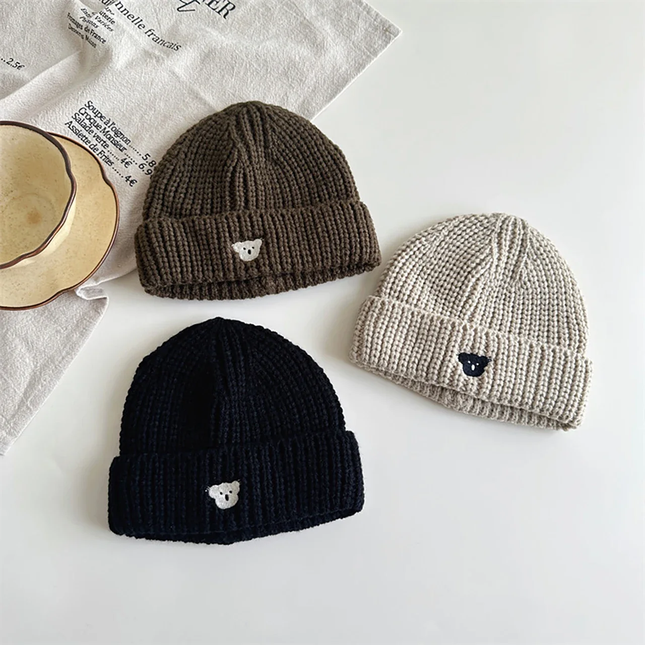 Winter Warm Knitted Baby Hat Cute Cartoon Bear Baby Boys Girls Ear Protection Hat Solid Color Toddler Kids Cap Beanies
Winter Warm Knitted Baby Hat Cute Cartoon Bear Baby Boys Girls Ear Protection Hat Solid Color Toddler Kids Cap Beanies