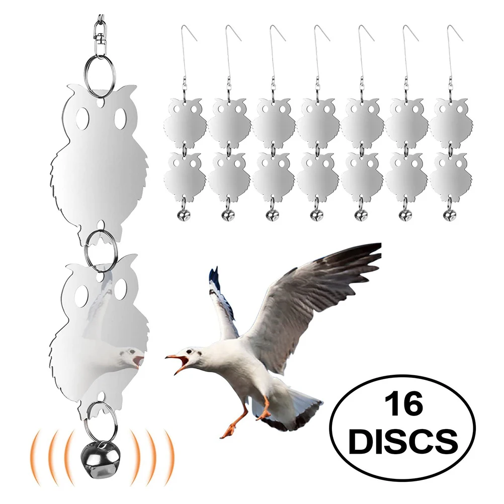 16PCS 120g Plastic Bird Repellent Reflective Owl Shaped Bird Repellant with Bells Garden Plant Protector
16PCS 120g Plastic Bird Repellent Reflective Owl Shaped Bird Repellant with Bells Garden Plant Protector