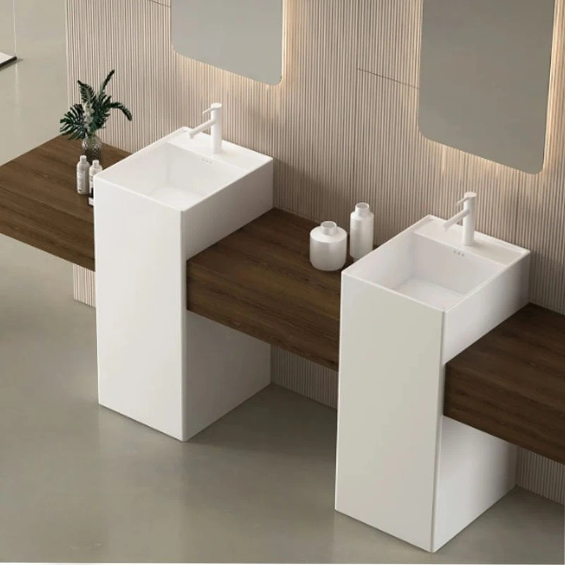 Integrated column type washbasin, bathroom floor-to-ceiling balcony square thin edge standing basin
Integrated column type washbasin, bathroom floor-to-ceiling balcony square thin edge standing basin