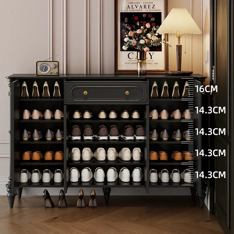 American retro entrance cabinet shoe cabinet integrated large capacity multi-layer super large
American retro entrance cabinet shoe cabinet integrated large capacity multi-layer super large