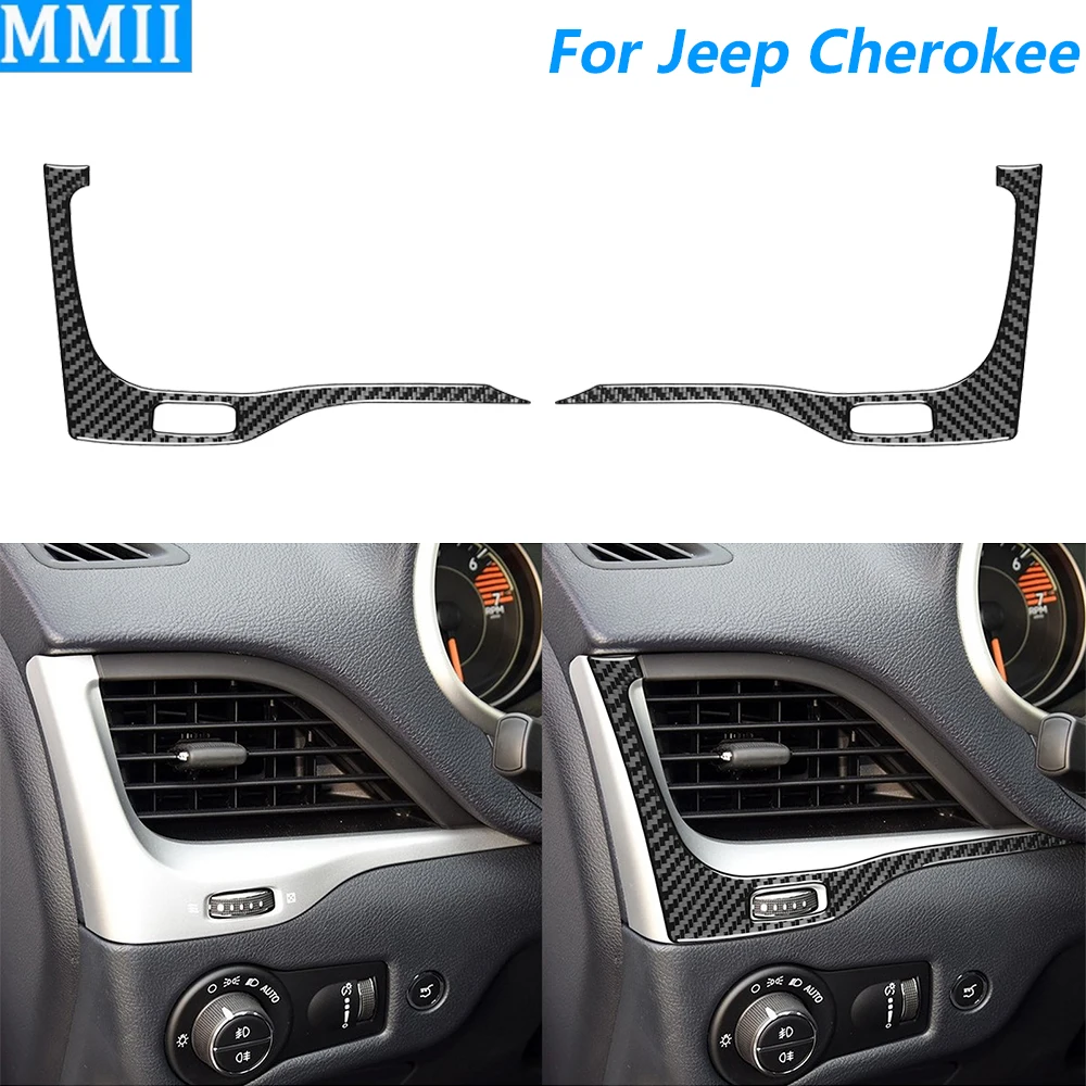 For Jeep Cherokee 2014-2018 Carbon Fiber Both Side Instrument Air Vent Knob Control Panel Trim Cover Car Accessories Sticker
For Jeep Cherokee 2014-2018 Carbon Fiber Both Side Instrument Air Vent Knob Control Panel Trim Cover Car Accessories Sticker