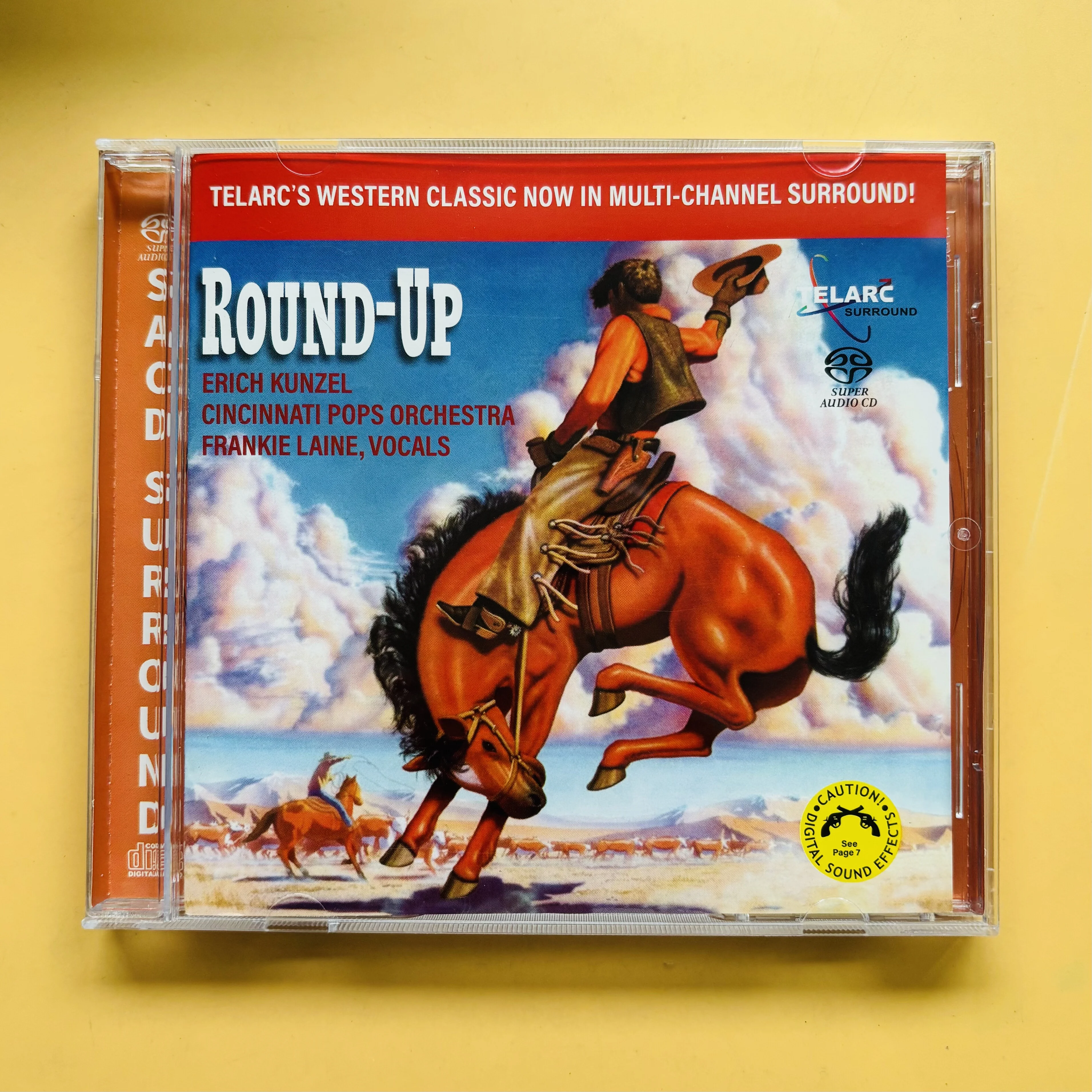 Round-Up Erich Kunzel Cincinnati Pops Orchestra Telarc SACD Multi-Channel Surround Western Classic Audiophile Collectible CD
Round-Up Erich Kunzel Cincinnati Pops Orchestra Telarc SACD Multi-Channel Surround Western Classic Audiophile Collectible CD