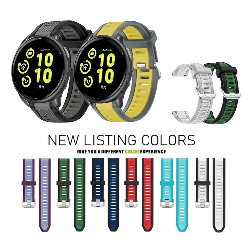 20mm Quick Release Sports Silicone Strap For Garmin Vivoactive 6 / 5 / 3 / 3 element
20mm Quick Release Sports Silicone Strap For Garmin Vivoactive 6 / 5 / 3 / 3 element
