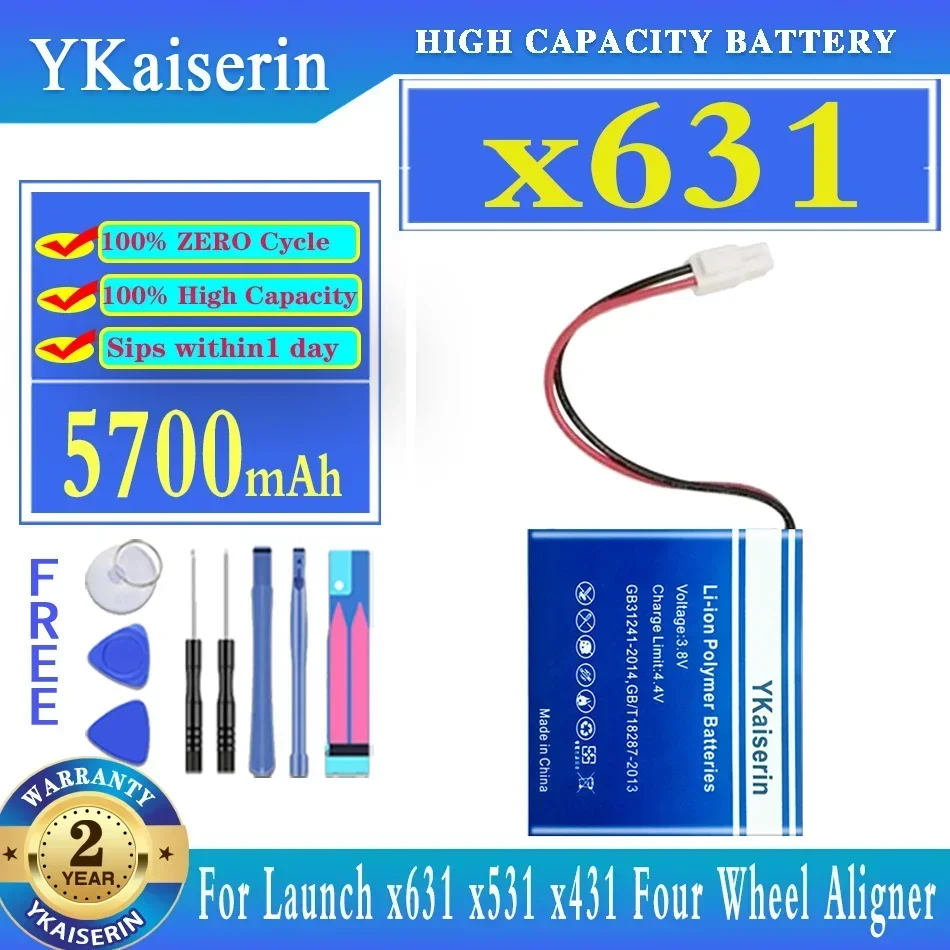 High-Performance 5700mAh Four-Wheel Alignment System Battery for Launch x631 x531 x431 Four Wheel Aligner
High-Performance 5700mAh Four-Wheel Alignment System Battery for Launch x631 x531 x431 Four Wheel Aligner