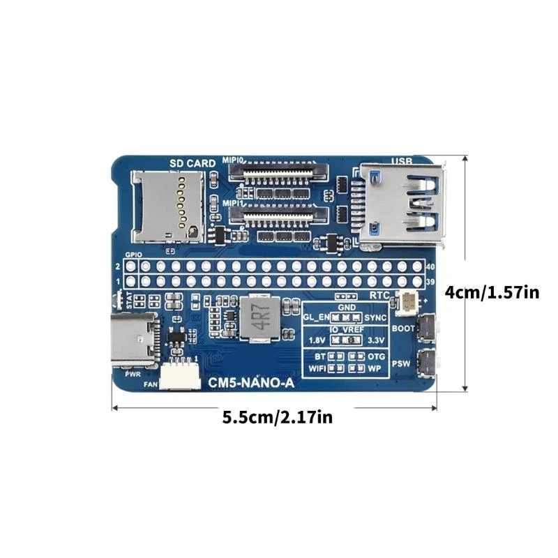 B95C For CM5 Base Board (A) Fully Featured Expansion Board for Compute Module 5 Easy to Integrate Same Size As CM5
B95C For CM5 Base Board (A) Fully Featured Expansion Board for Compute Module 5 Easy to Integrate Same Size As CM5