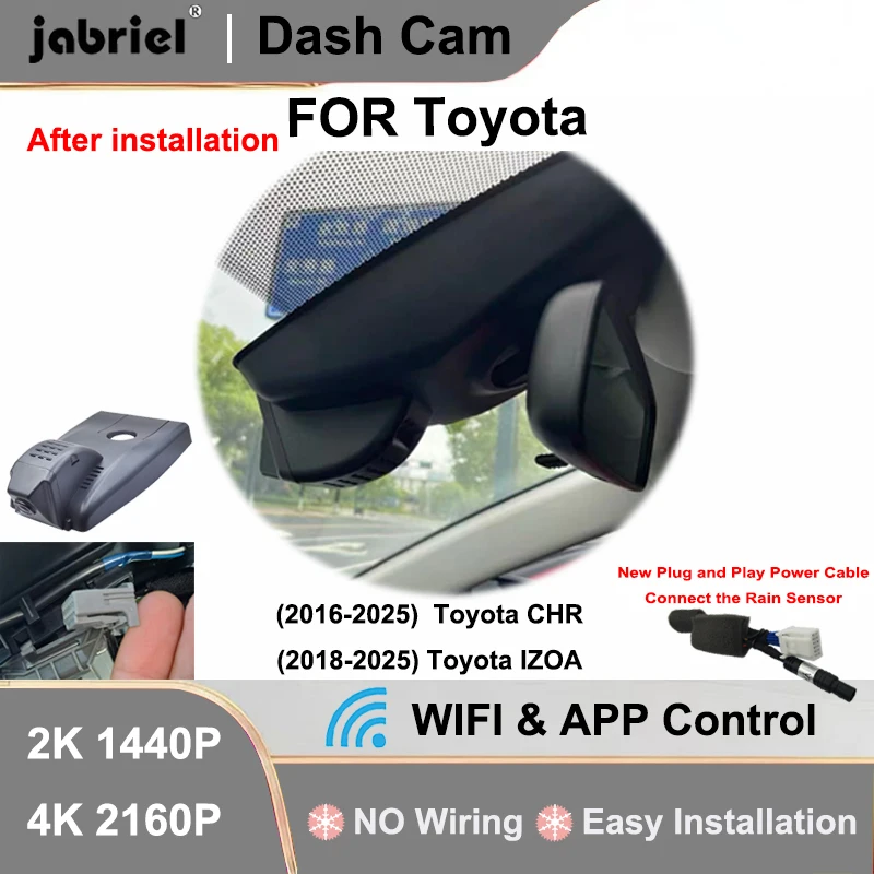 Jabriel For Toyota CHR LE XLE fwd awd 2016-2021 for Toyota IZOA 2018-2021 Dash Cam Car DVR 4K Wifi Plug and Play Video Recorder
Jabriel For Toyota CHR LE XLE fwd awd 2016-2021 for Toyota IZOA 2018-2021 Dash Cam Car DVR 4K Wifi Plug and Play Video Recorder