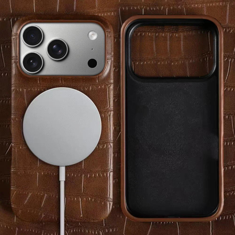Кожаный чехол с крокодиловым узором Magsafe для iPhone 17, Air 16, 15, 14 Plus, 13, 12, 11 Pro Max, бизнес-магнитный чехол для телефона Fundas
Кожаный чехол с крокодиловым узором Magsafe для iPhone 17, Air 16, 15, 14 Plus, 13, 12, 11 Pro Max, бизнес-магнитный чехол для телефона Fundas