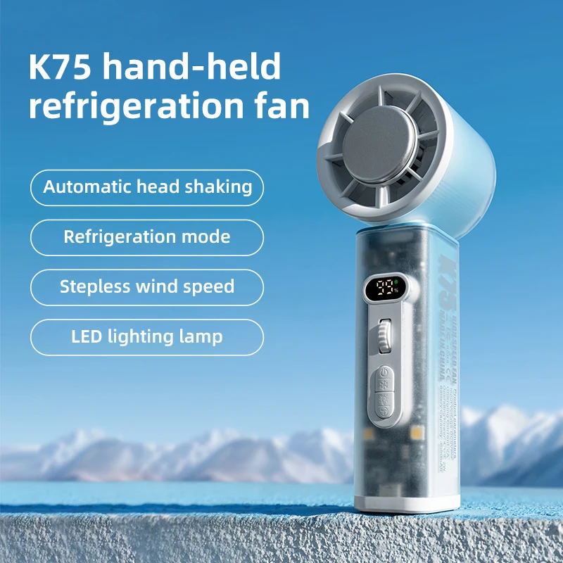 Cooling Handheld Fan 3000mAh Portable Fan 100-level Free Control High Speed Mini Fan Automatic Head Shaking With Lighting Fan
Cooling Handheld Fan 3000mAh Portable Fan 100-level Free Control High Speed Mini Fan Automatic Head Shaking With Lighting Fan