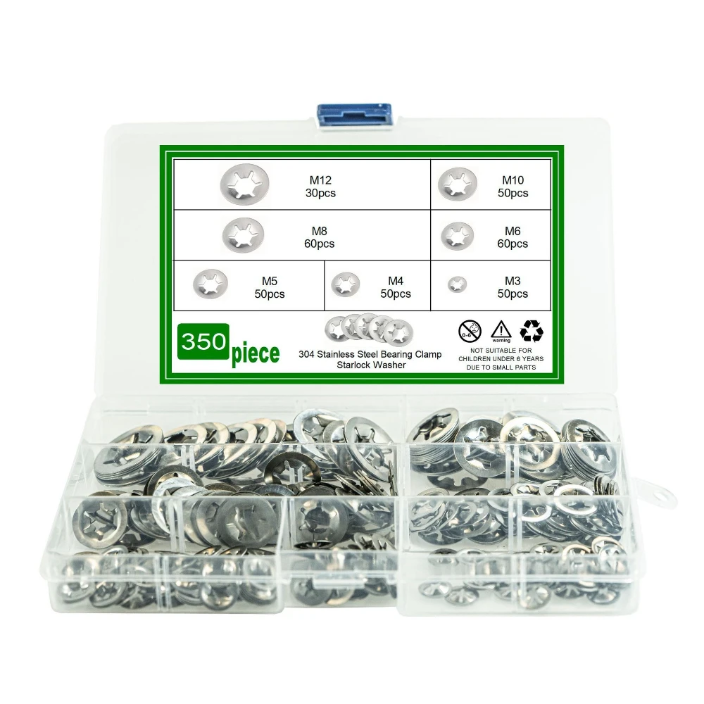 350pcs Plum Blossom Hole Retaining Ring Bearing Clamp Stainless Steel M3-M12 Plum Blossom Internal Gear Retaining Rings Gaskets
350pcs Plum Blossom Hole Retaining Ring Bearing Clamp Stainless Steel M3-M12 Plum Blossom Internal Gear Retaining Rings Gaskets