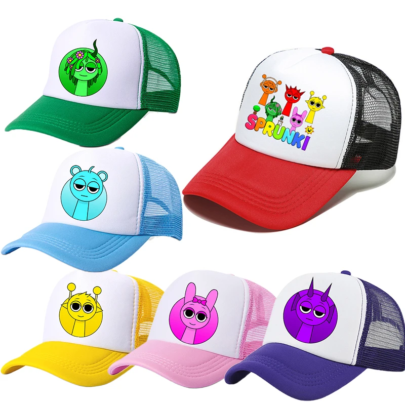 Sprunki Baseball Cap Fashion Sunshade Sunscreen Cap Cartoon Hip Hop Caps Summer Leisure Net Hat Adjustable Hats Birthday Gift
Sprunki Baseball Cap Fashion Sunshade Sunscreen Cap Cartoon Hip Hop Caps Summer Leisure Net Hat Adjustable Hats Birthday Gift