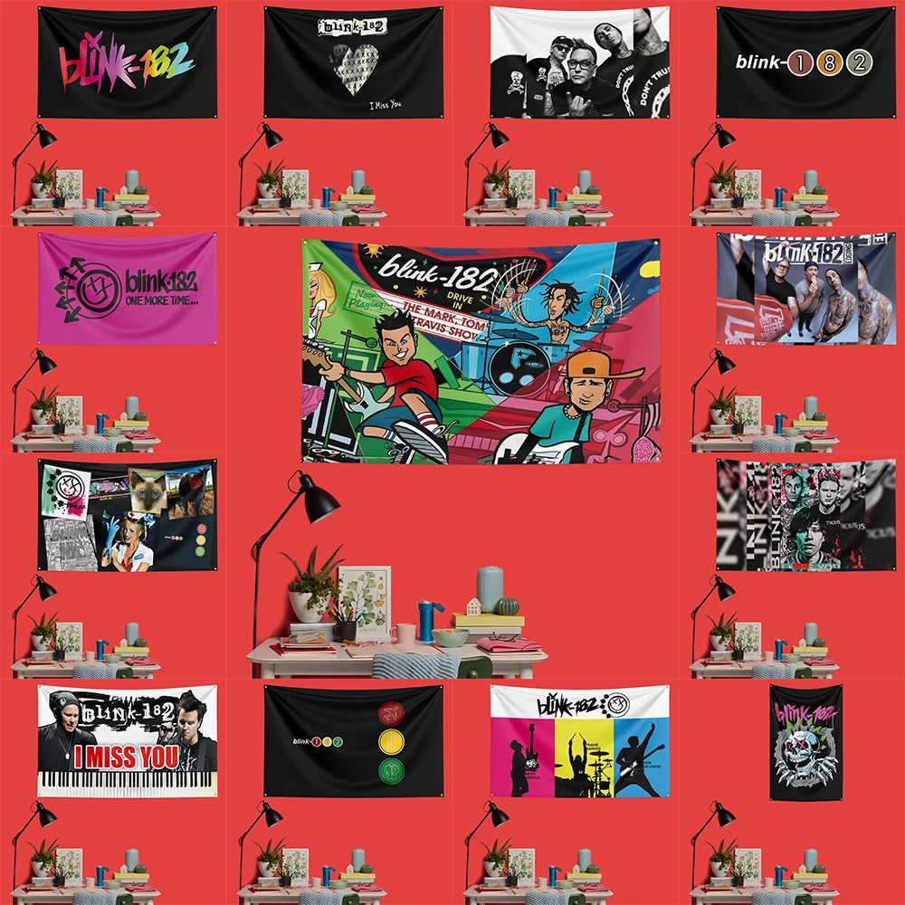 blink 182 Pop Punk Flag 3x5 FT 90x150cm Polyester Decorative Banner Tapestry For Music Fans Bedroom Wall Decoration
blink 182 Pop Punk Flag 3x5 FT 90x150cm Polyester Decorative Banner Tapestry For Music Fans Bedroom Wall Decoration