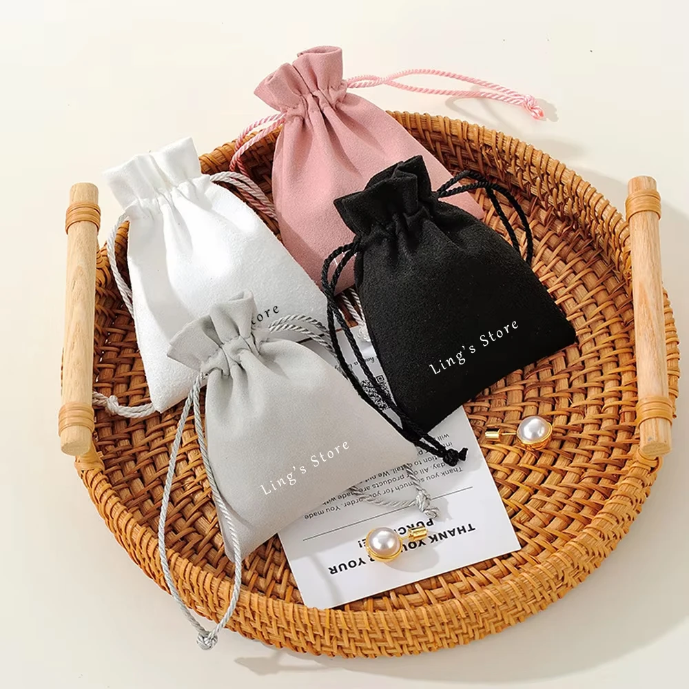 50Pcs Personalized Logo Jewelry Microfiber Drawstring Bag Ring Earrings Stud Gift Packaging Pouch Wedding Party Favors Organizer
50Pcs Personalized Logo Jewelry Microfiber Drawstring Bag Ring Earrings Stud Gift Packaging Pouch Wedding Party Favors Organizer