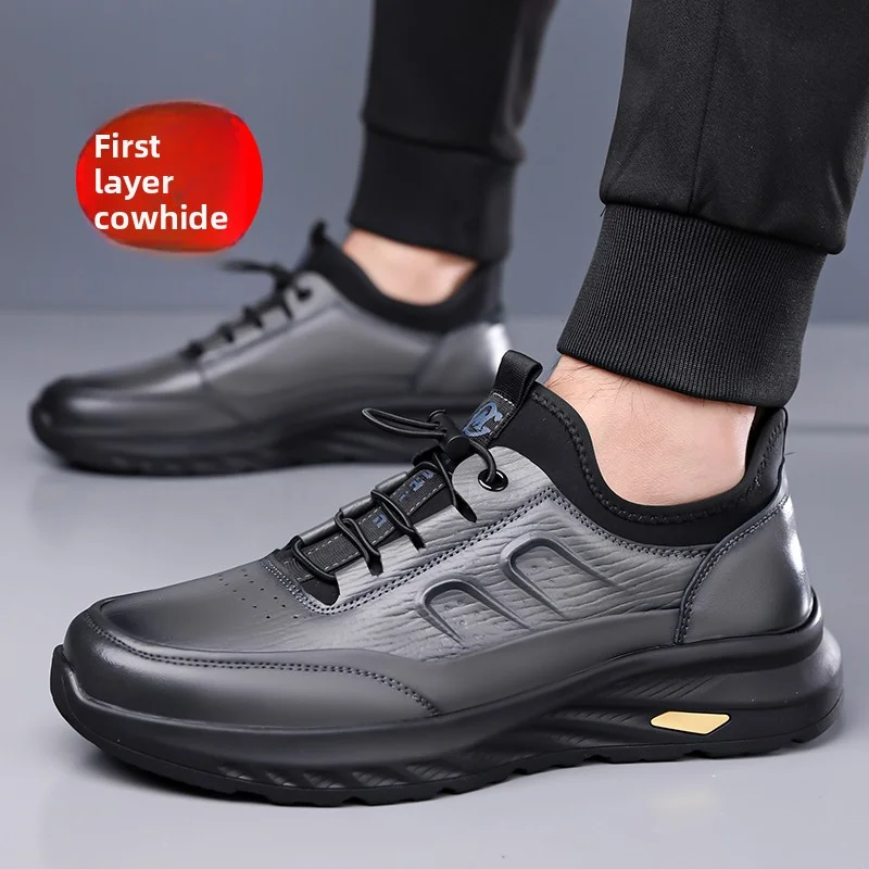 Весенне-осенние кожаные кроссовки на резинке, мужские однотонные модные повседневные туфли, мужская новая дизайнерская спортивная обувь Zapatos Hombre
Весенне-осенние кожаные кроссовки на резинке, мужские однотонные модные повседневные туфли, мужская новая дизайнерская спортивная обувь Zapatos Hombre