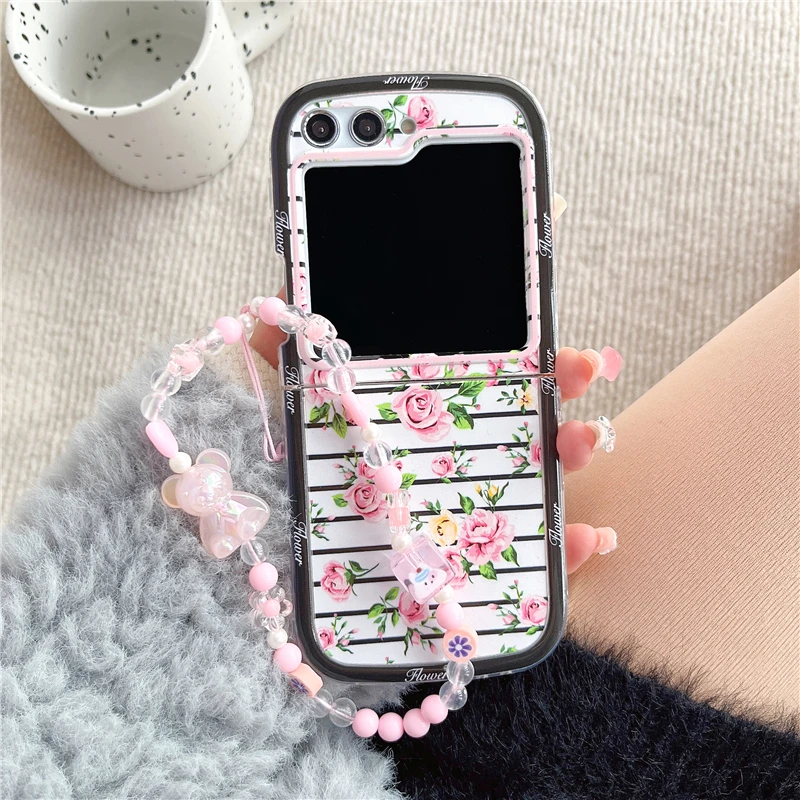 Pink Rose Flower Chain Bracelet Soft Gel Shockproof Phone Case For Samsung Galaxy Z Flip 6 5 4 3 Back Cover
Pink Rose Flower Chain Bracelet Soft Gel Shockproof Phone Case For Samsung Galaxy Z Flip 6 5 4 3 Back Cover