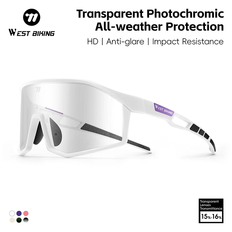 WEST BIKING Photochromic Cycling Glasses UV400 Protection Unisex Bike Sunglasses MTB Road Bike Glasses Eyewear Bicycle Goggles
WEST BIKING Photochromic Cycling Glasses UV400 Protection Unisex Bike Sunglasses MTB Road Bike Glasses Eyewear Bicycle Goggles