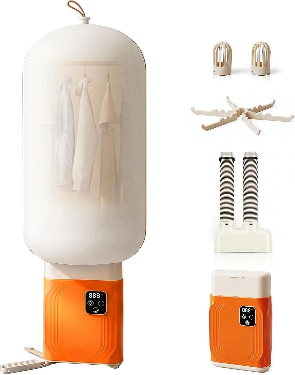 Portable Clothes Dryer & Shoe Dryer - Mini Compact Electric Dryer Machine with Hot Air Heater Function,Fast Drying
Portable Clothes Dryer & Shoe Dryer - Mini Compact Electric Dryer Machine with Hot Air Heater Function,Fast Drying