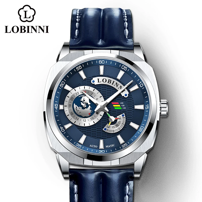 LOBINNI 43mm Original Design Square Sports Style High Quality Fashion Luxury Miyota82S7 Men Mechanical Watches Relogio Masculino
LOBINNI 43mm Original Design Square Sports Style High Quality Fashion Luxury Miyota82S7 Men Mechanical Watches Relogio Masculino