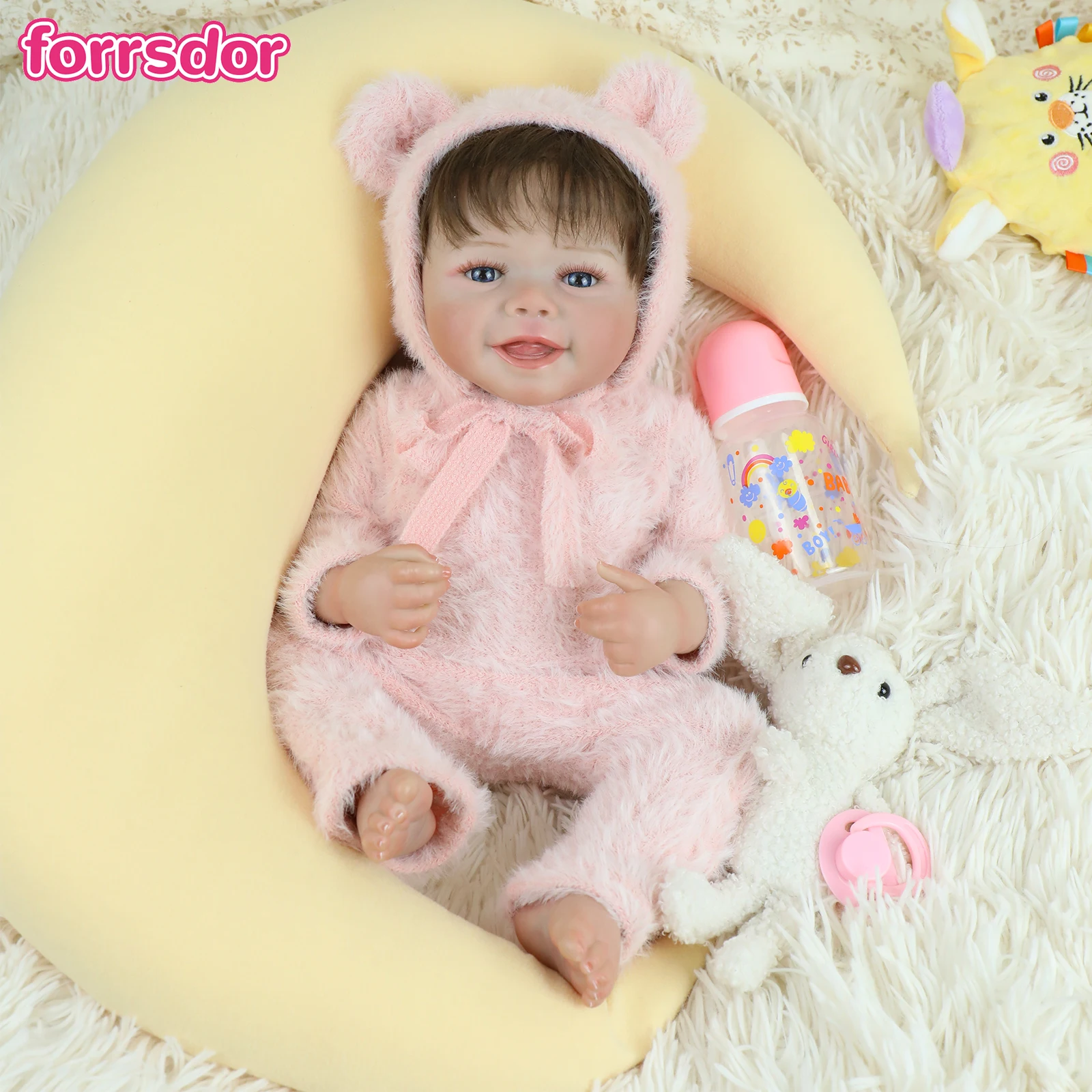 18Inch Realistic Reborn Doll with Painted Lifelike 3D Skin Handmade Soft Vinyl Girl Baby Toy Bebe Toddler Dolls For Kids Gifts
18Inch Realistic Reborn Doll with Painted Lifelike 3D Skin Handmade Soft Vinyl Girl Baby Toy Bebe Toddler Dolls For Kids Gifts