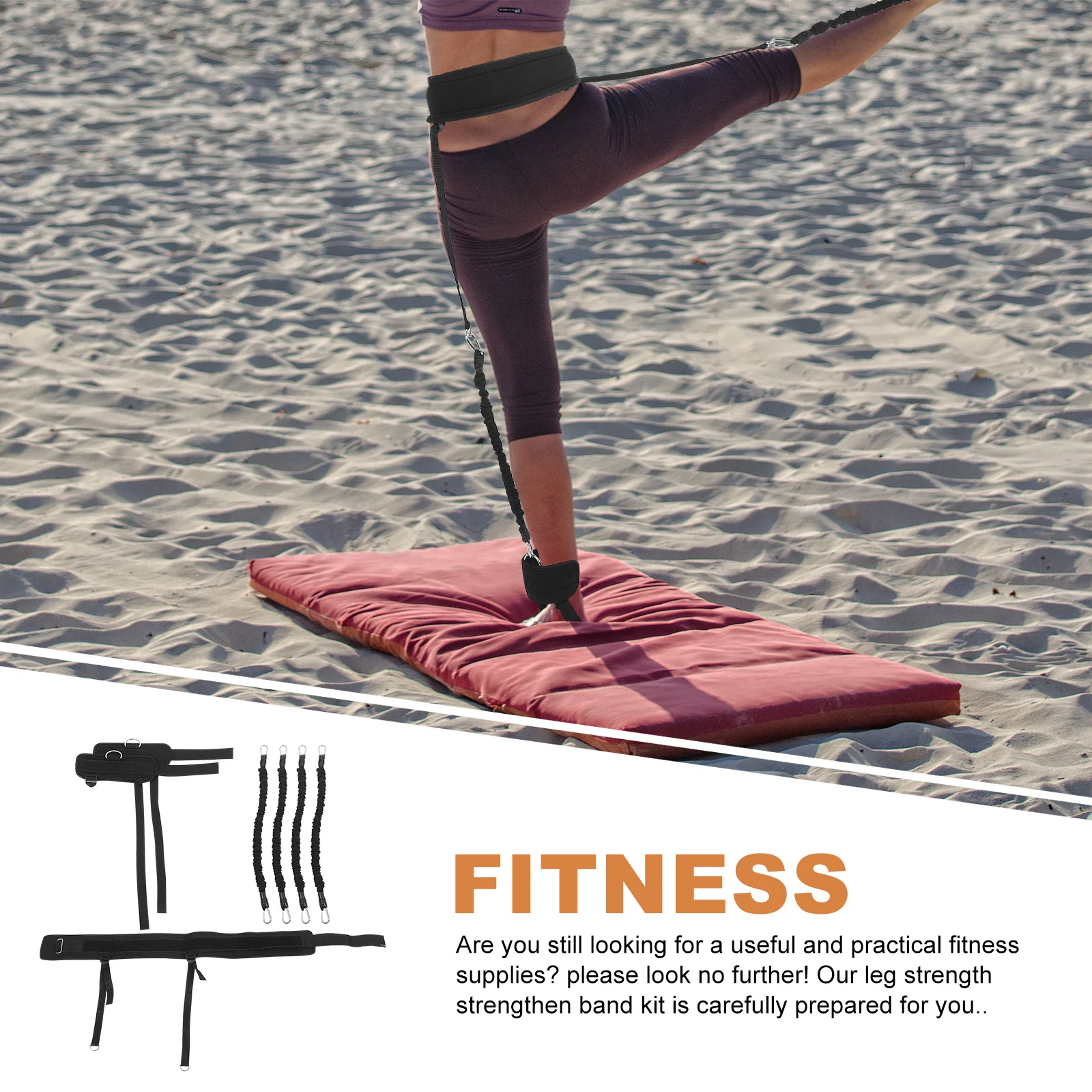 1Set Multi-Function Ankle Bands Waist Band Reusable Resistance Bands for Leg Hip Workout Equipment Resistance Band 
1Set Multi-Function Ankle Bands Waist Band Reusable Resistance Bands for Leg Hip Workout Equipment Resistance Band