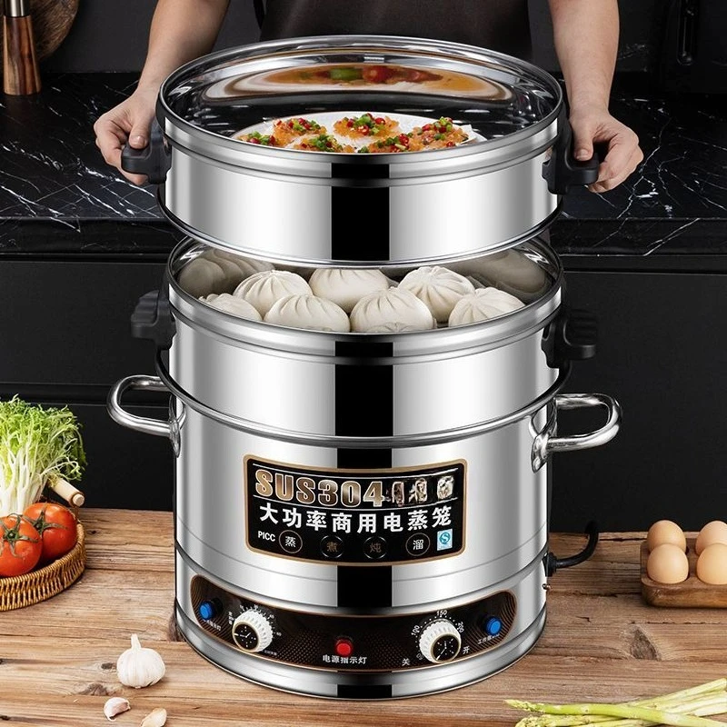 Steamer commercial large capacity stainless steel multi-function 
Steamer commercial large capacity stainless steel multi-function