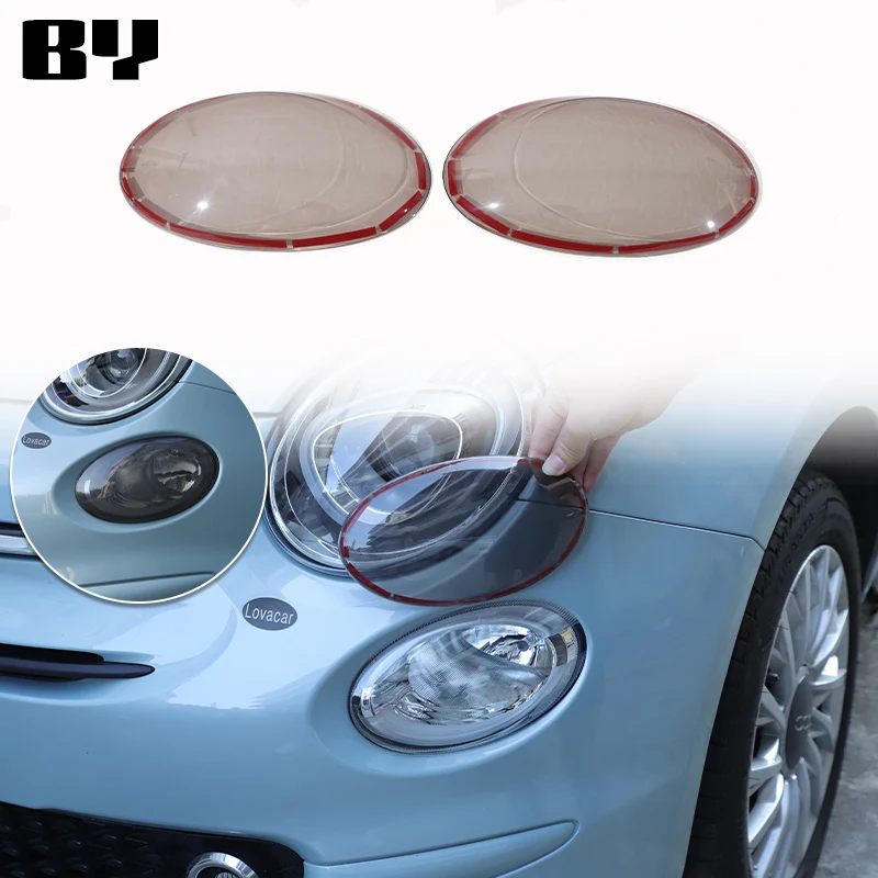 for Fiat 500 2016-2024 ABS Smoked Black car lampshade High beam lamps Decorative Cover Sticker Car Accessories
for Fiat 500 2016-2024 ABS Smoked Black car lampshade High beam lamps Decorative Cover Sticker Car Accessories