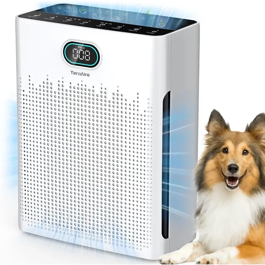 Air Purifiers for Home PM 2.5 Air Quality Monitor Cover Up to 2200 Ft with Pet mode Timer HEPA Air Purifier with Washable Pre-f
Air Purifiers for Home PM 2.5 Air Quality Monitor Cover Up to 2200 Ft with Pet mode Timer HEPA Air Purifier with Washable Pre-f