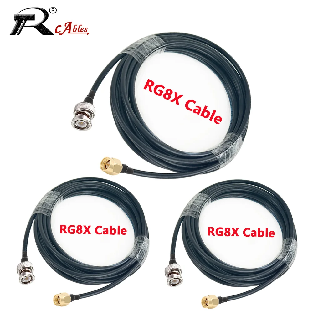 SMA to BNC Connector Low Loss 50 Ohm RF Coaxial RG8X CB Cable SMA Male to BNC Male Jumper Extension CB Antenna RF Cable
SMA to BNC Connector Low Loss 50 Ohm RF Coaxial RG8X CB Cable SMA Male to BNC Male Jumper Extension CB Antenna RF Cable