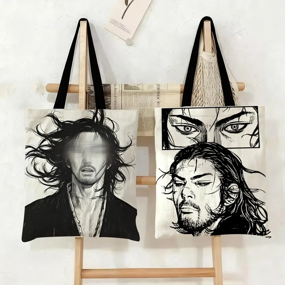 V-Vagabond Anime Storage Bags Canvas Tote Bag Large Capacity Double-Sided Print Reusable Shopping Bag Eco-Friendly Shoulder Bag
V-Vagabond Anime Storage Bags Canvas Tote Bag Large Capacity Double-Sided Print Reusable Shopping Bag Eco-Friendly Shoulder Bag