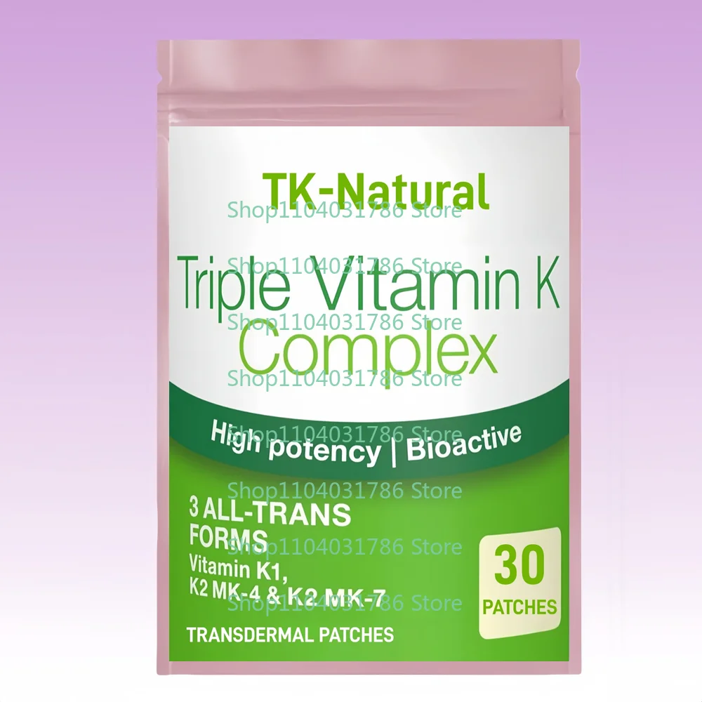 30 Patches High Strength Triple Vitamin K Complex Transdermal Patches K1 & K2 (MK-4 & MK-7) Bone & Cardiovascular Support
30 Patches High Strength Triple Vitamin K Complex Transdermal Patches K1 & K2 (MK-4 & MK-7) Bone & Cardiovascular Support