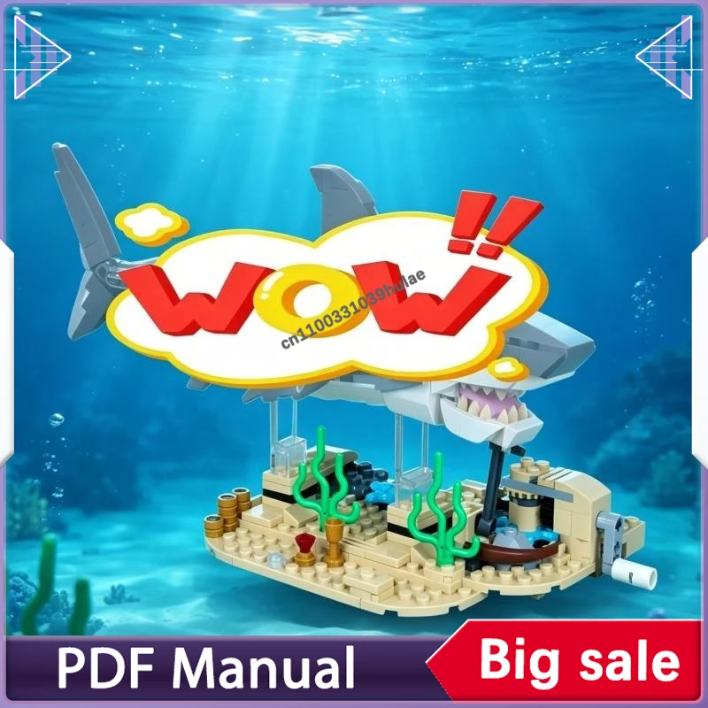 Swimming Fierce Shark Base MOC Building Blocks Compatible with 31381 Marine Creature Scene Platform Bricks Display Accessory Kit
Swimming Fierce Shark Base MOC Building Blocks Compatible with 31381 Marine Creature Scene Platform Bricks Display Accessory Kit