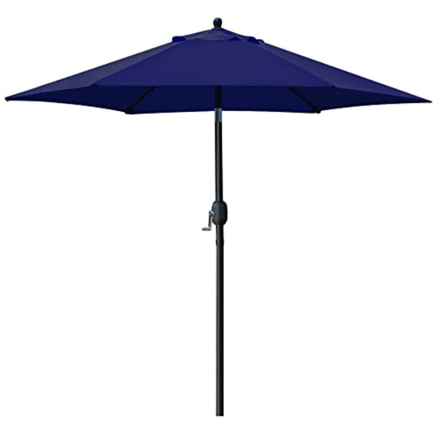 7.5' Patio Umbrella Outdoor Table Market Umbrella with Push Button Tilt/Crank 6 Ribs Navy Blue
7.5' Patio Umbrella Outdoor Table Market Umbrella with Push Button Tilt/Crank 6 Ribs Navy Blue