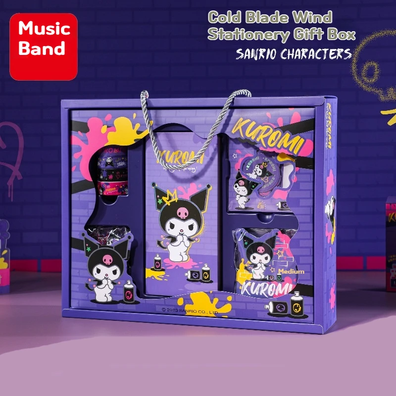 Новинка Sanrio Kuromi подарки Детские Канцелярские товары Подарочная коробка наборы наклеек блокнот гелевые ручки набор студентов призов школьные принадлежности
Новинка Sanrio Kuromi подарки Детские Канцелярские товары Подарочная коробка наборы наклеек блокнот гелевые ручки набор студентов призов школьные принадлежности